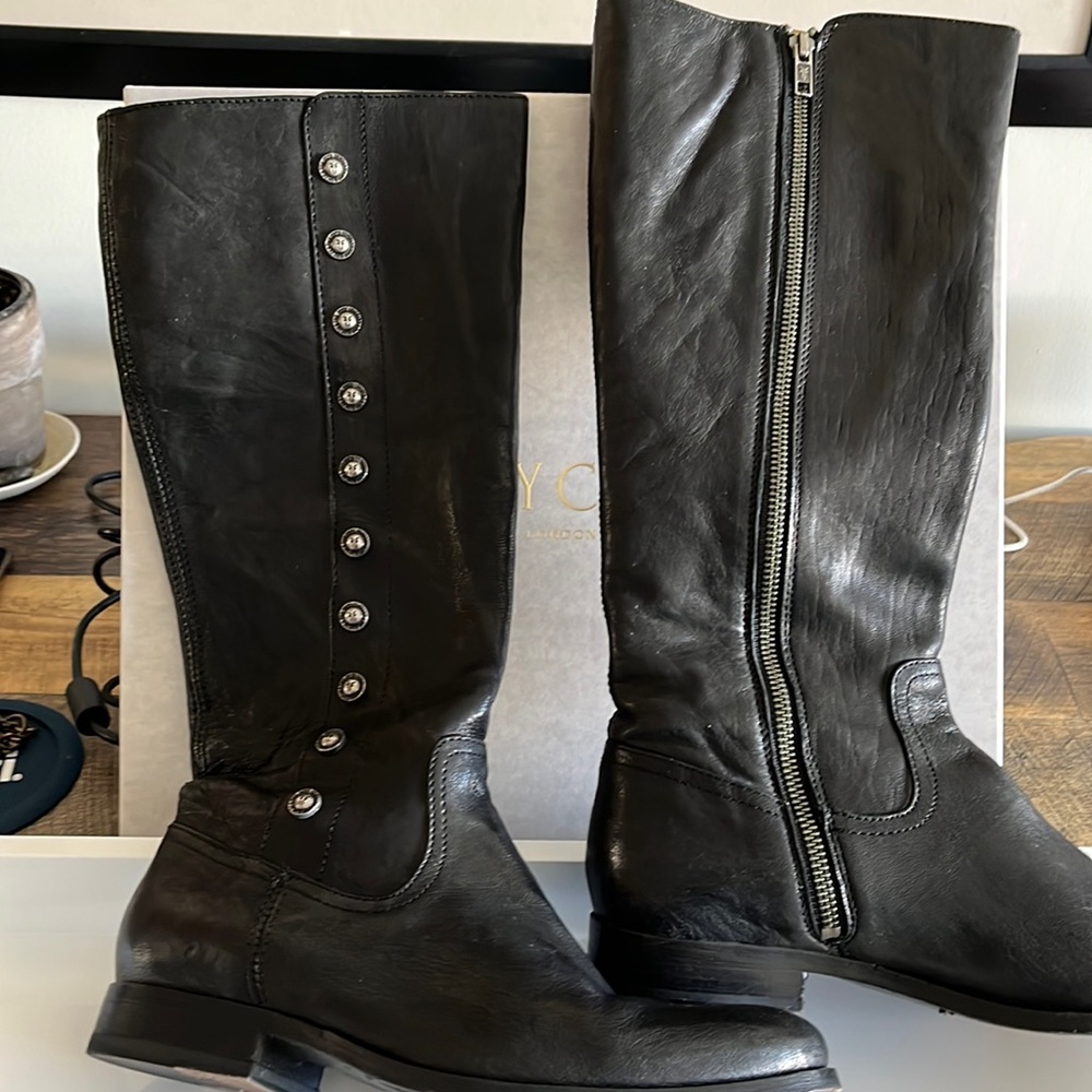 FRYE Melissa Military Tall (Black)